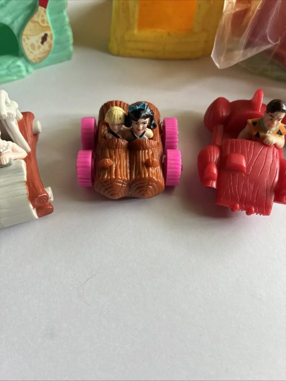 Vintage 1993 McDonalds The Flintstones Happy Meal Toy Lot Fred Wilma Pebbles
